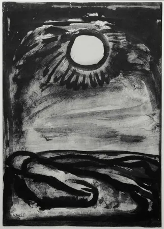 Aquatinta Rouault - Chantz Matines (plate 29 from Miserere)