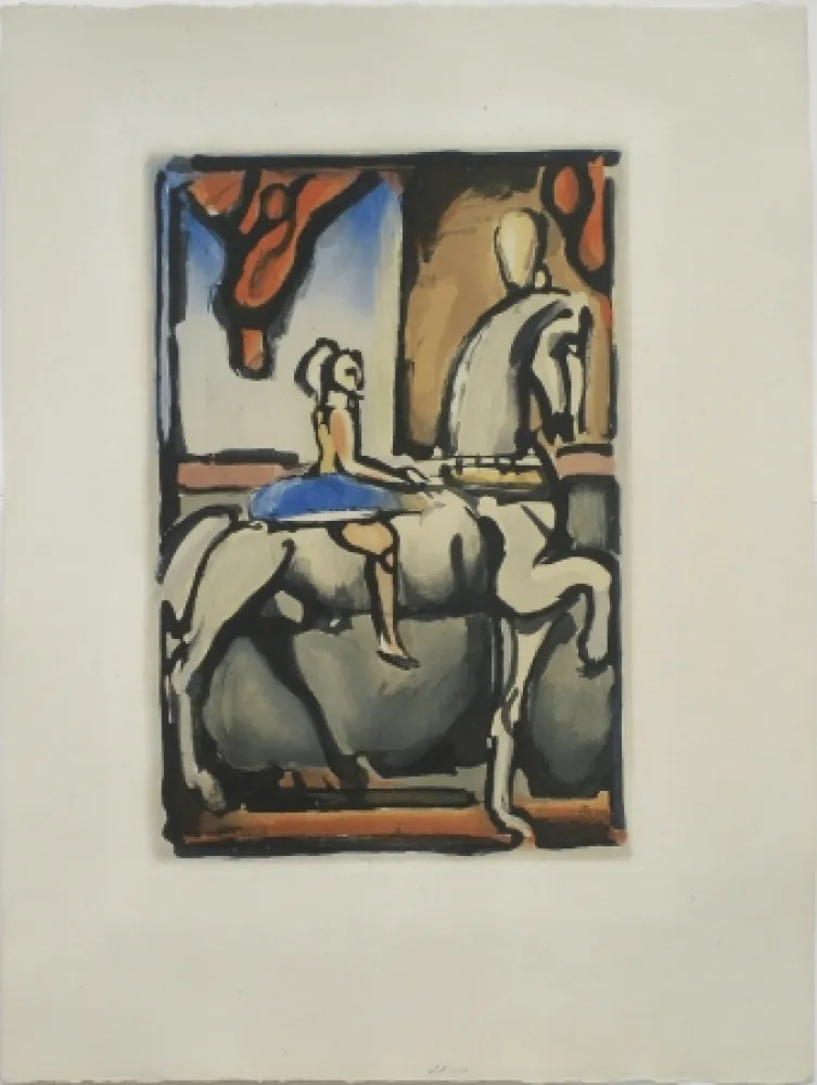 Aquatinta Rouault - La Petite Ecuyere