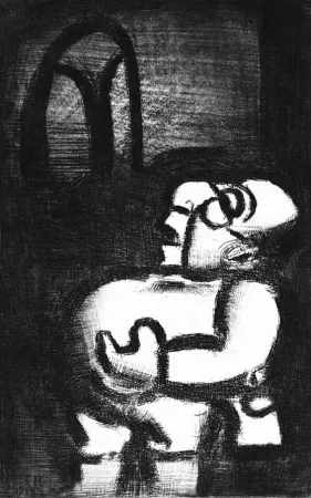 Aquatinta Rouault - Le Pére Ubu chant