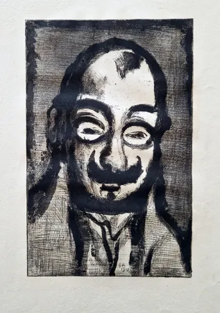 Aquatinta Rouault - Le politicard