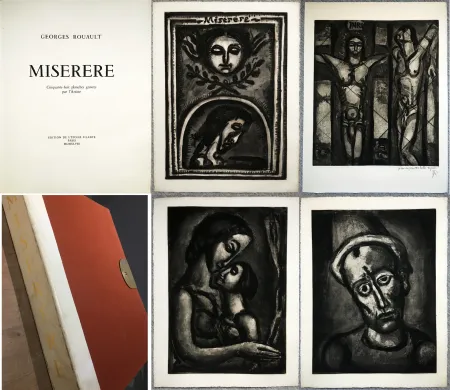 Illustriertes Buch Rouault - MISERERE. 58 gravures. La suite complète de l'œuvre capitale de Rouault. Éditions de l’étoile filante, 1948