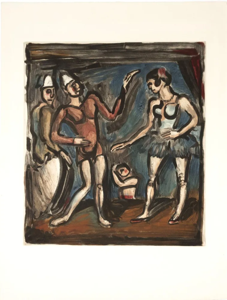 Aquatinta Rouault - Parade, from Circus