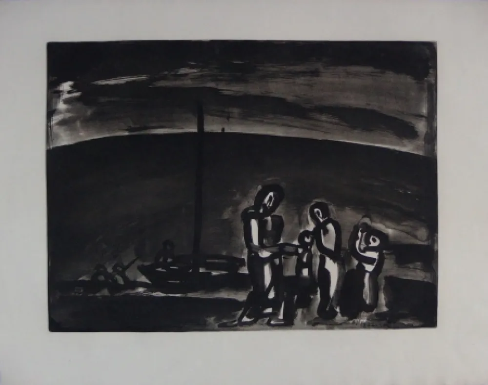 Radierung Und Aquatinta Rouault - Sometimes the way is beautiful