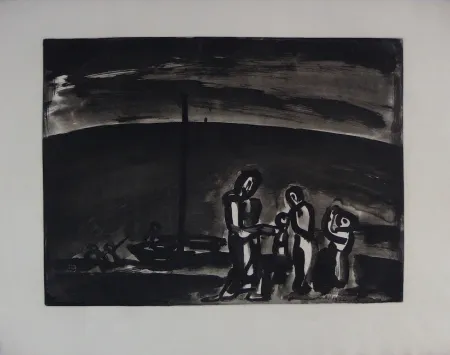 Radierung Und Aquatinta Rouault - Sometimes the way is beautiful