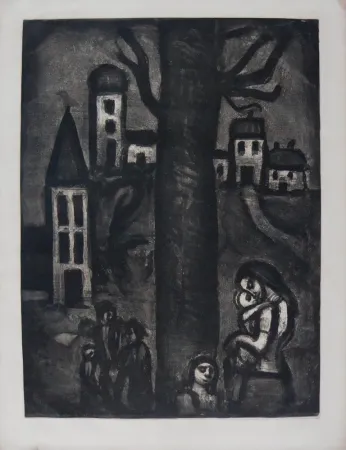 Radierung Und Aquatinta Rouault - The Neighborhood of The Long Suffering