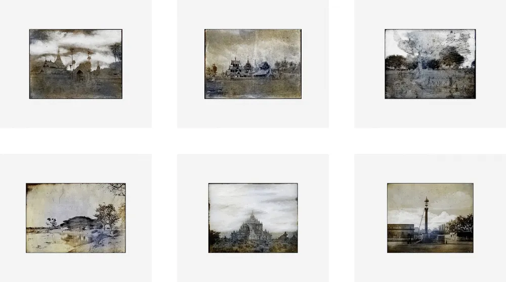 Digitale Druckgrafik Ruff - Tripe (Set of six)