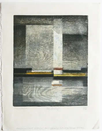 Holzschnitt Rüngeler - Haus am Fluss / House on the River