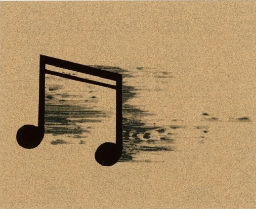 Siebdruck Ruscha - Note