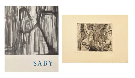 Illustriertes Buch Saby - Catalogue avec gravure originale signée