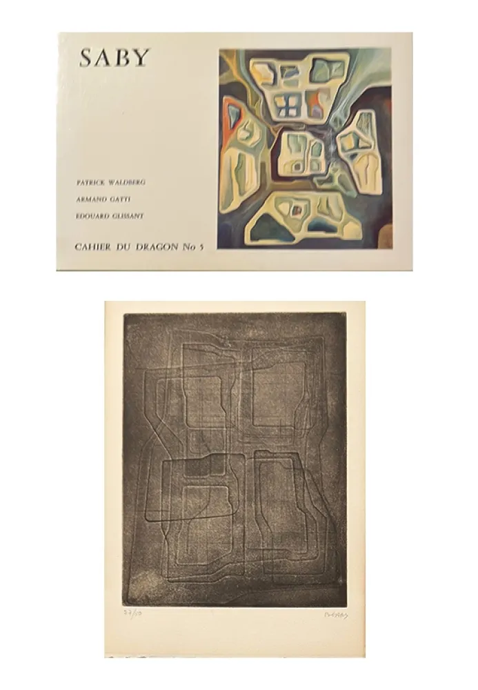 Illustriertes Buch Saby - Catalogue avec gravure originale signée