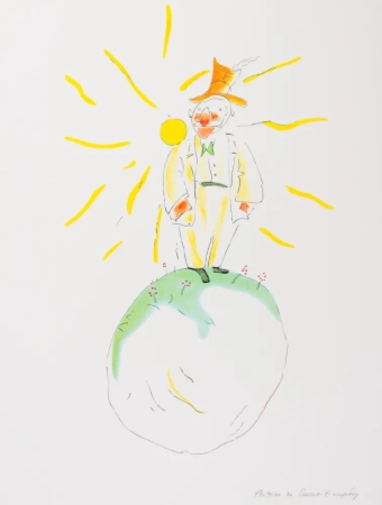 Lithographie Saint-Exupéry - Le Poète