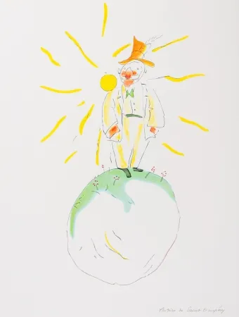 Lithographie Saint-Exupéry - Le Poète