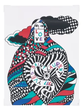 Plakat Saint Laurent - Love 1977