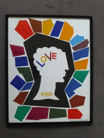 Plakat Saint Laurent - Love 1985