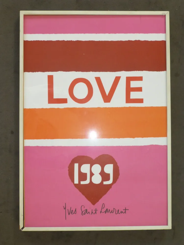 Plakat Saint Laurent - Love 1989