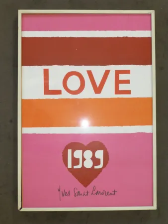 Plakat Saint Laurent - Love 1989