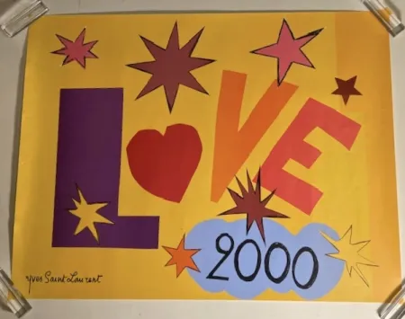 Plakat Saint Laurent - Love 2000