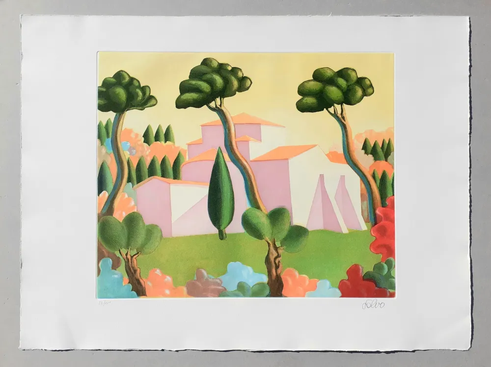 Radierung Und Aquatinta Salvo - Paesaggio