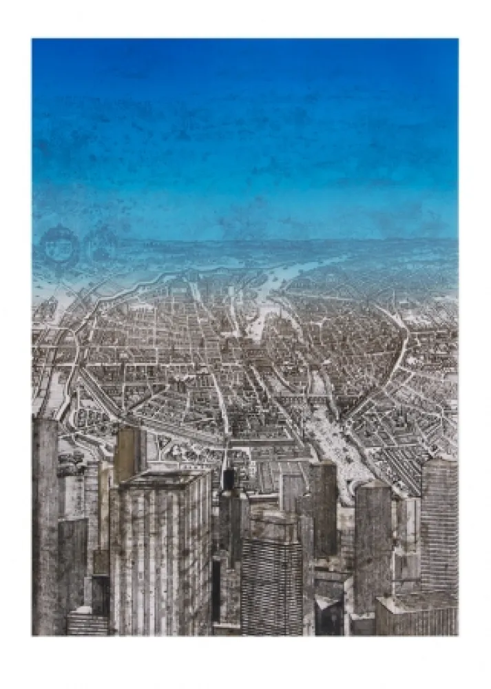 Radierung Und Aquatinta Salzmann - Paris de la Défense