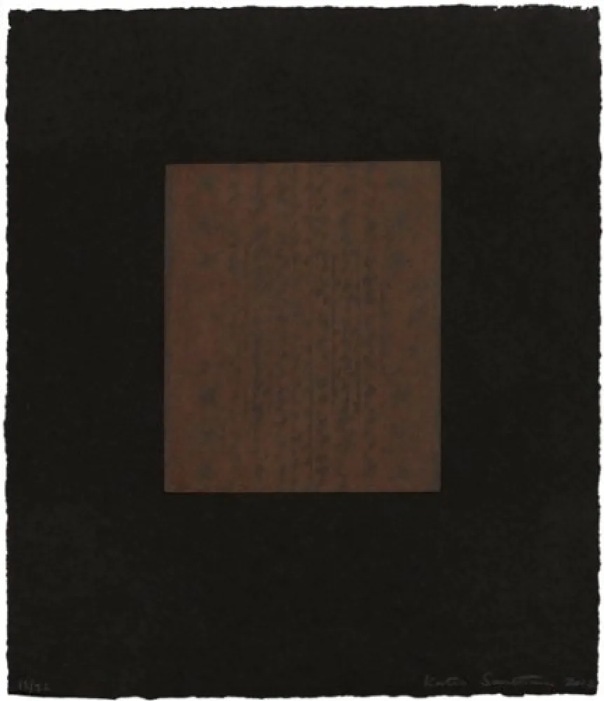 Kaltnadelradierung Santibañez - Caminando entre las nubes