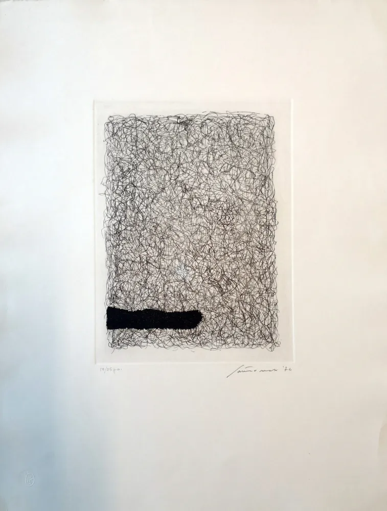 Radierung Santomaso - Composizione 2