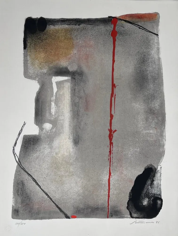 Lithographie Santomaso - Sans titre 