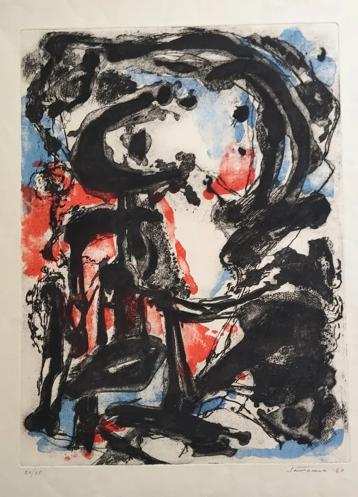 Radierung Und Aquatinta Santomaso - Senza titolo