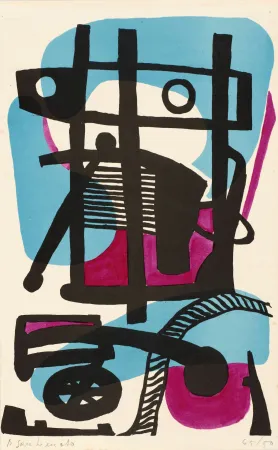 Lithographie Santomaso - Senza titolo