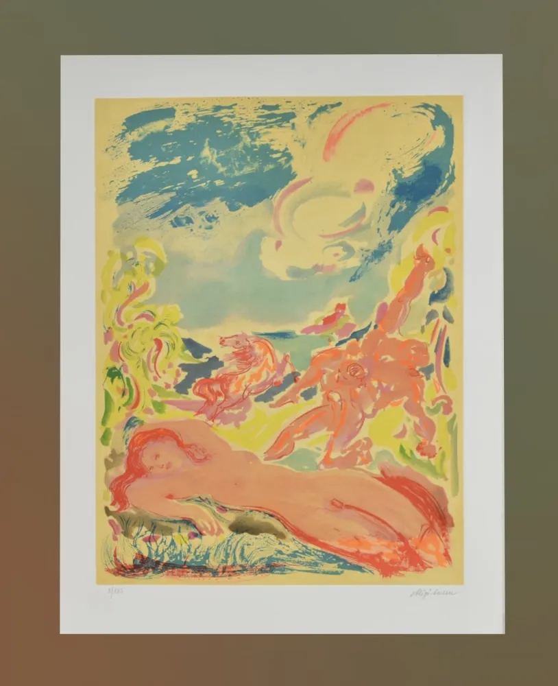 Radierung Und Aquatinta Sassu - Untitled