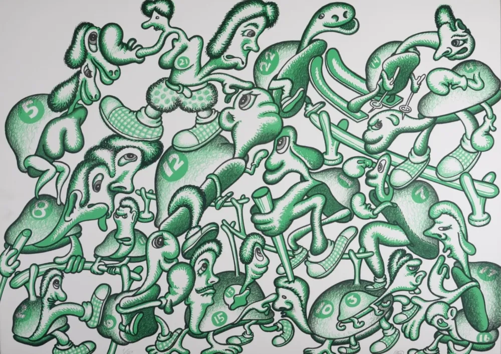 Lithographie Saul - Composition