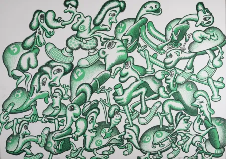 Lithographie Saul - Composition