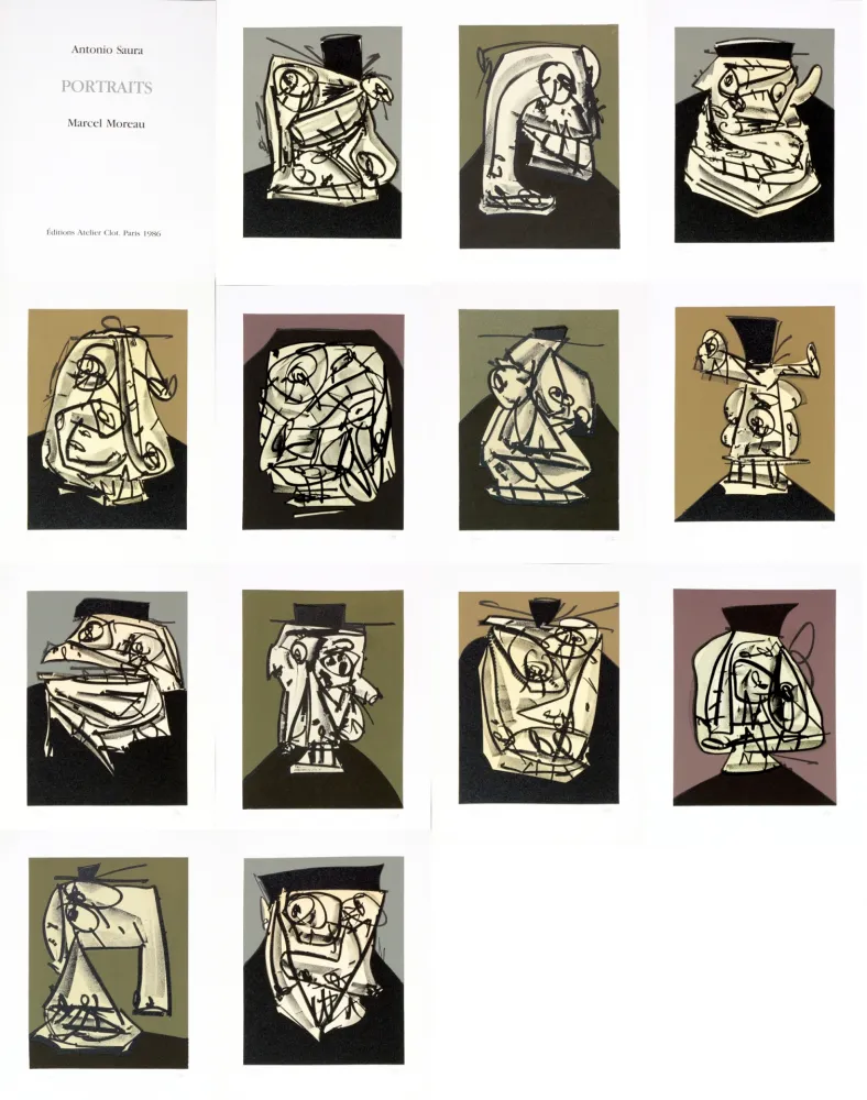 Keine Technische Saura - Antonio Saura/Portrait/Marcel Moreau/Edtions Atelier Clot