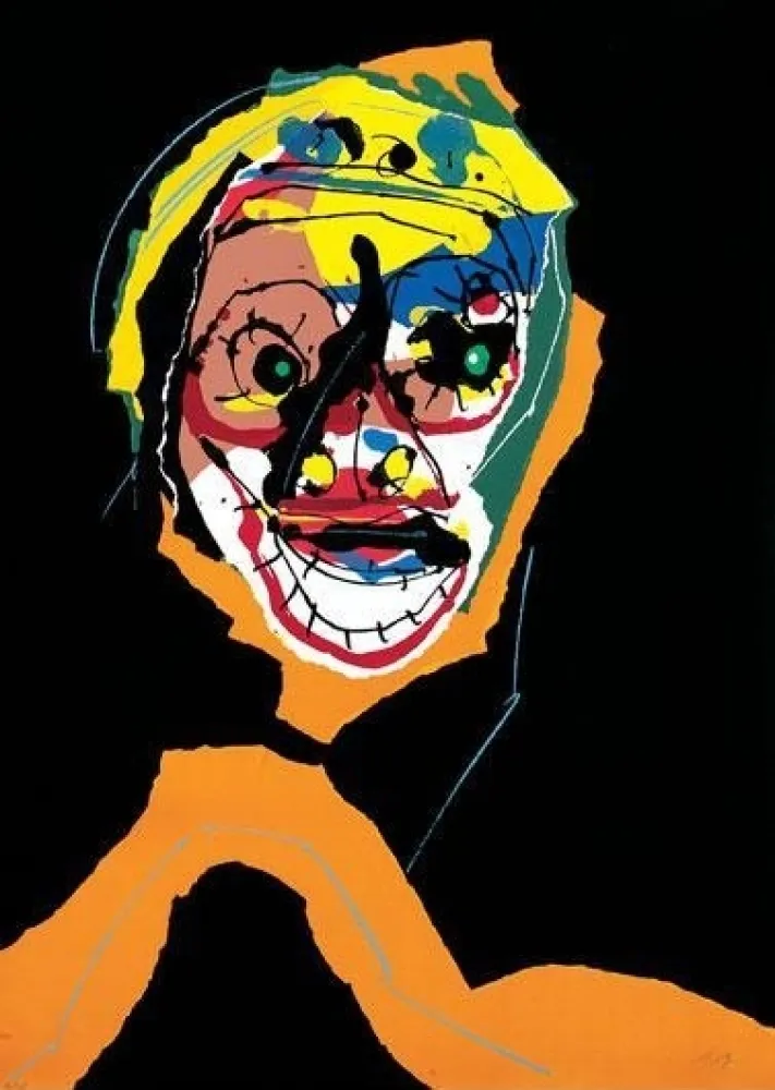 Siebdruck Saura - Aphorimen III