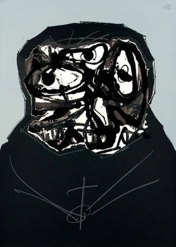 Siebdruck Saura - Aphorismen V