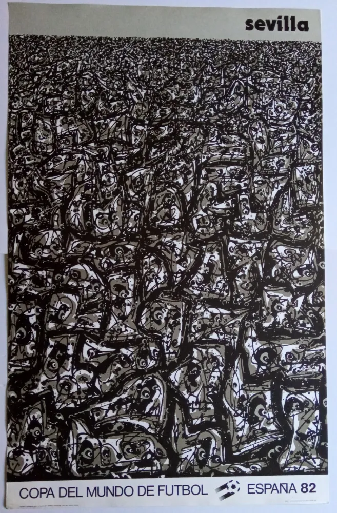 Plakat Saura - Copa del Mundo de futbol - Sevilla - España 82