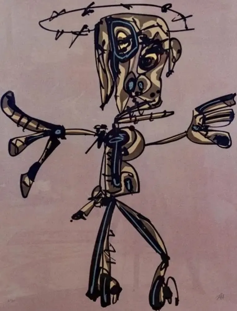 Lithographie Saura - Crucifixión