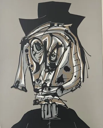 Lithographie Saura - Dora Maar Visitada I -  Atelier Clot, Bramsen & Co