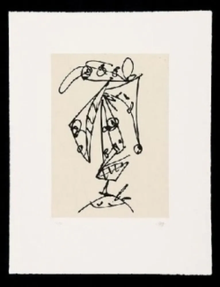Radierung Und Aquatinta Saura - Frauen Portrait mit Hut 1