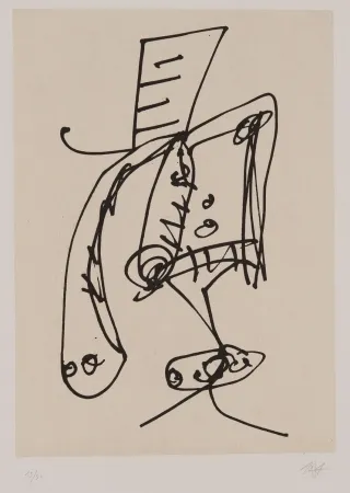 Radierung Und Aquatinta Saura - Frauen portrait mit Hut 2