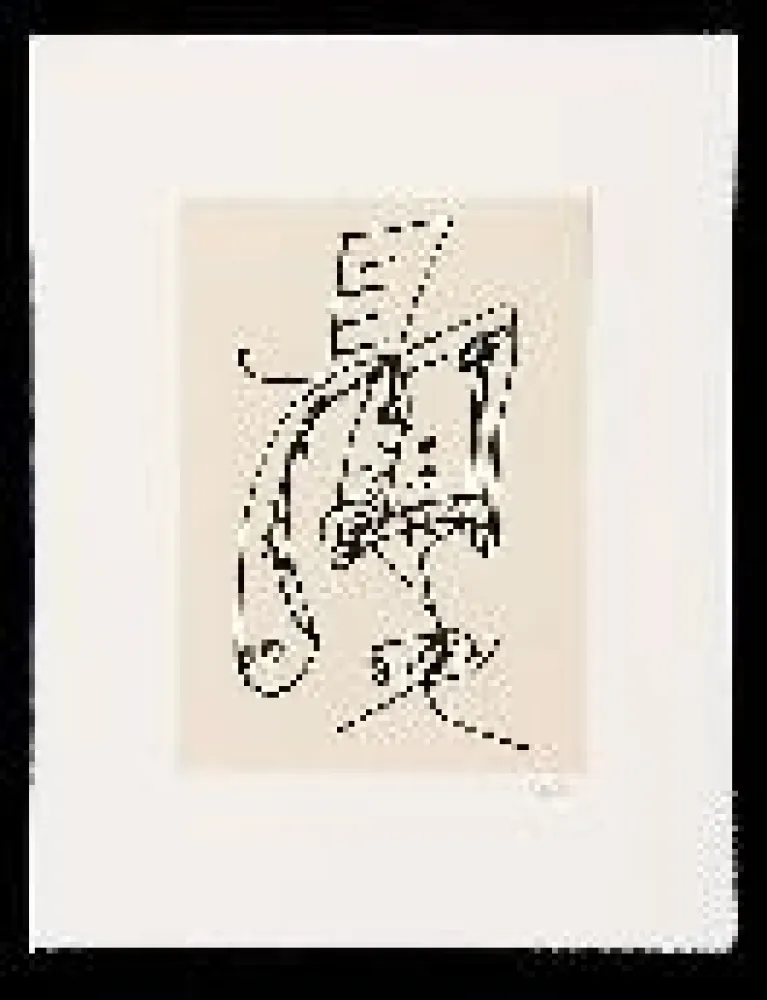 Radierung Und Aquatinta Saura - Frauen portrait mit Hut 2