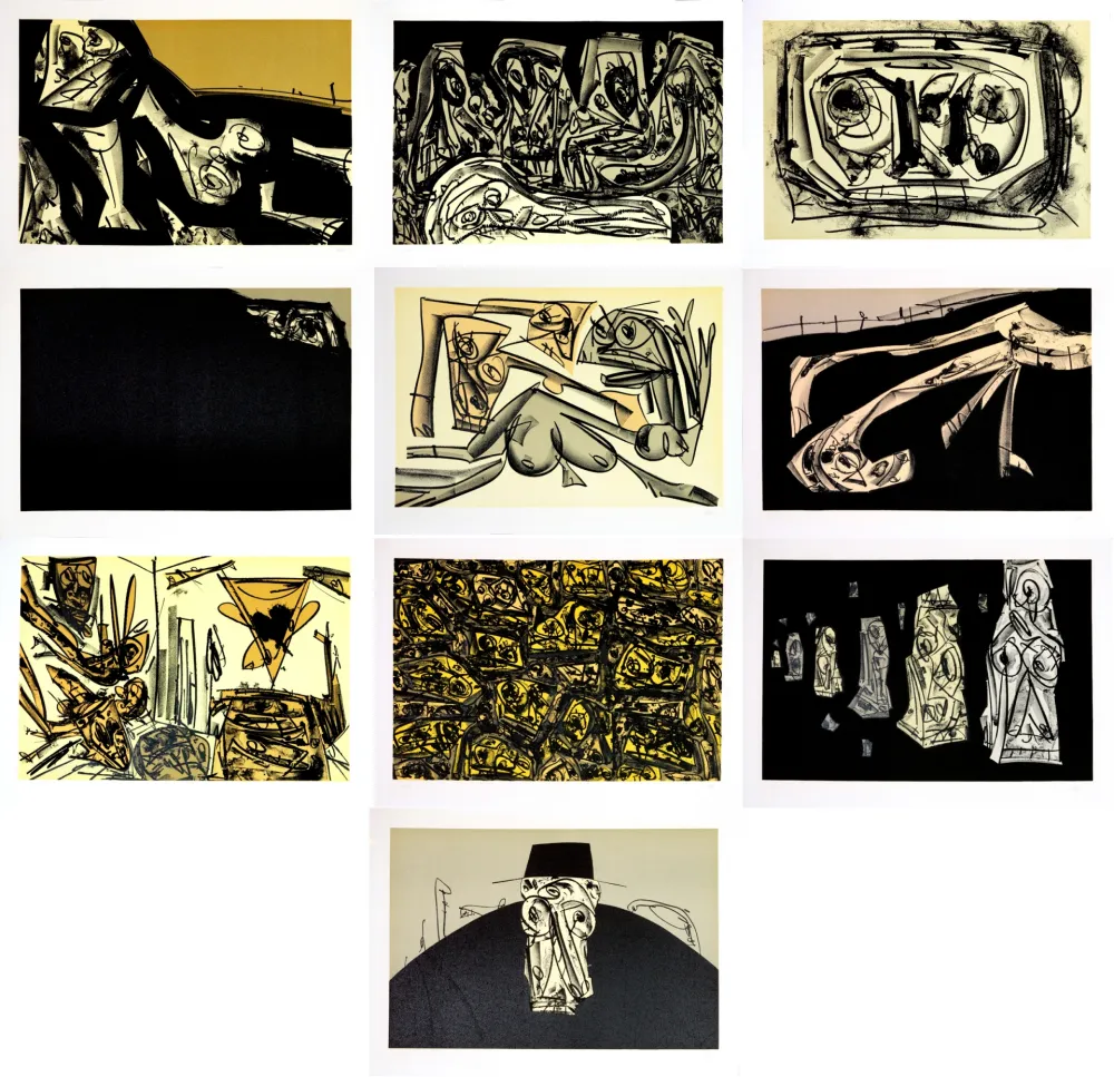 Keine Technische Saura - Kafka - Tagebücher  (10 original lithograph)