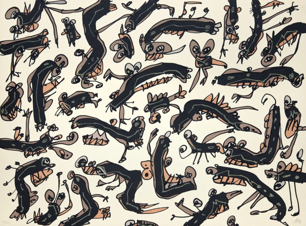 Lithographie Saura - Péchés capitaux 2 L'envie