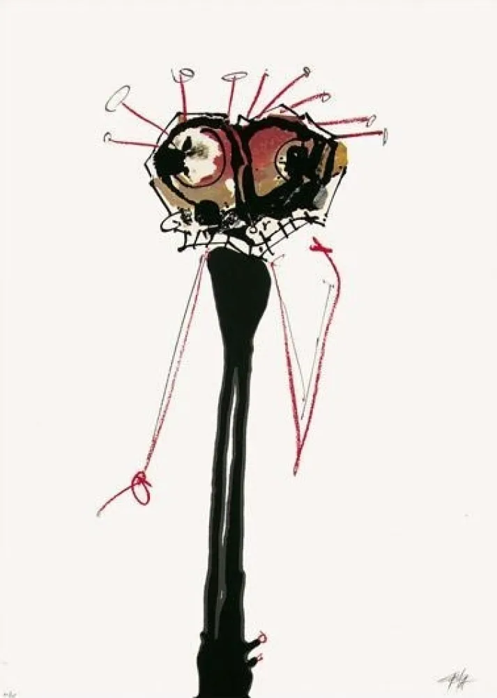 Siebdruck Saura - Sans titre