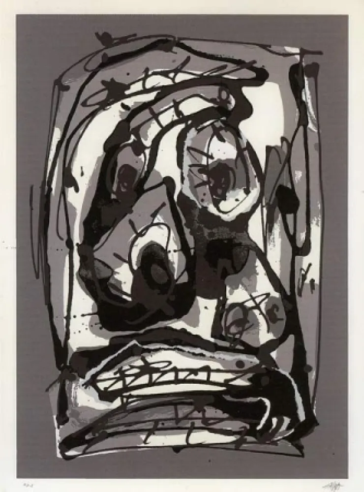 Siebdruck Saura - Serie Emblemas, plancha 3