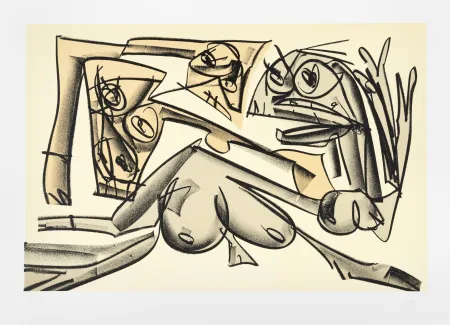 Lithographie Saura - Tagebücher Kafka 1