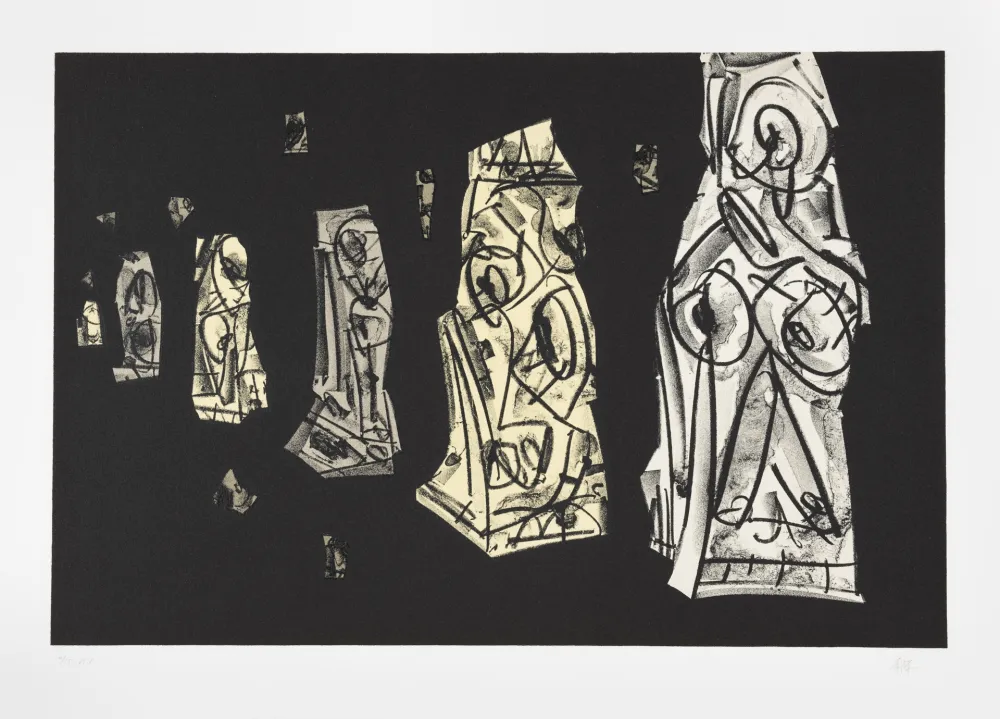 Lithographie Saura - Tagebücher Kafka 2