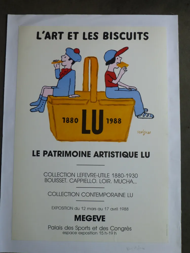 Plakat Savignac - Le patrimoine artistique LU ,l'art et les biscuits 
