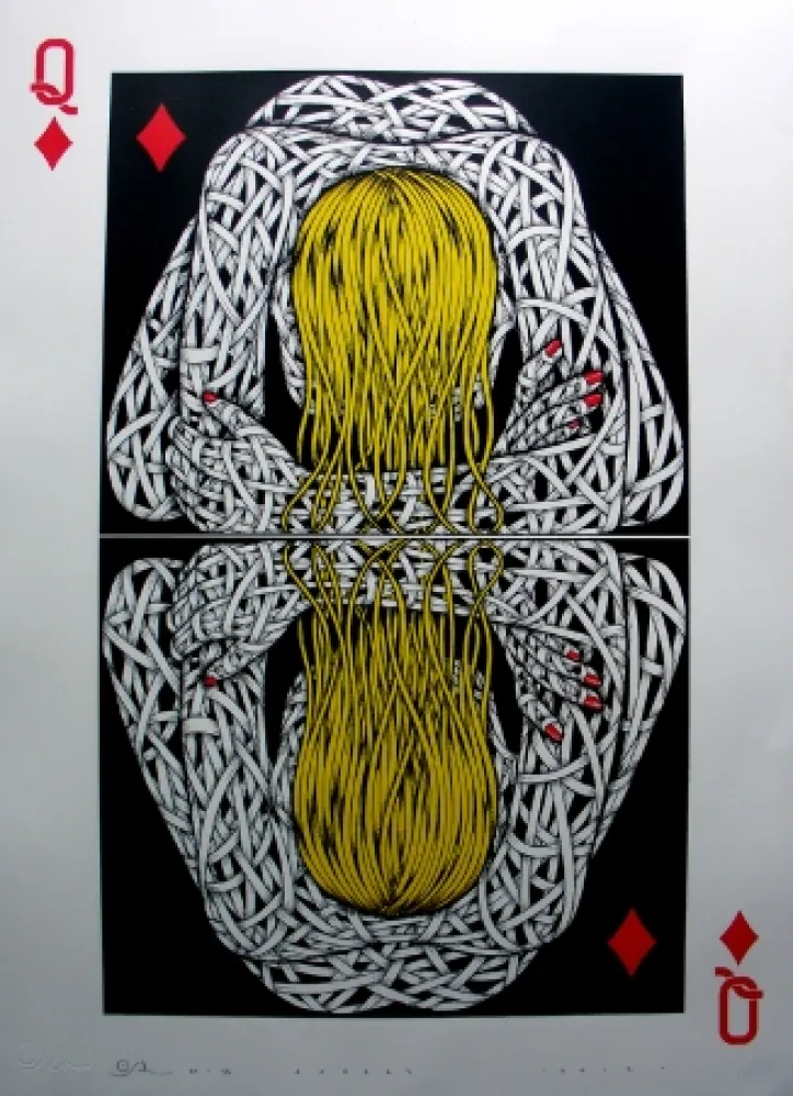 Siebdruck Schade - Narcissist Queen