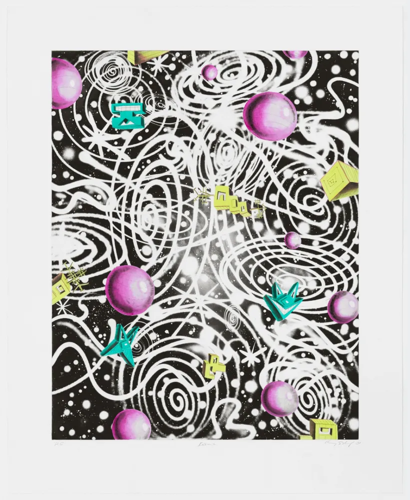 Radierung Scharf - Kozmik