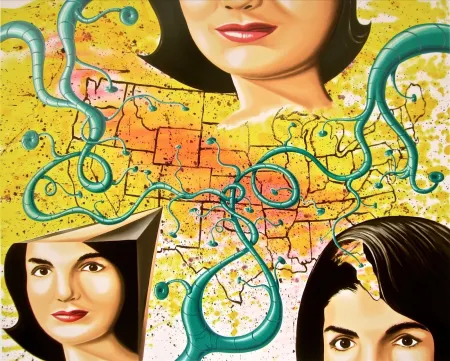 Siebdruck Scharf - The Three Faces of Jackie